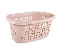 Corbeille à linge en Plastique 30,5 litres ergonomique - Rose