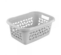 Corbeille à linge en plastique 32 litres - Gris