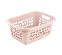 Corbeille à linge en plastique 32 litres - Rose