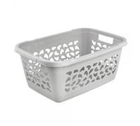 Corbeille à linge en plastique 52 litres - Gris