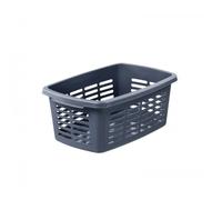 Corbeille à linge solide avec fentes 30 litres - Gris Foncé