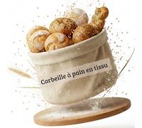 Corbeille à pain en chanvre et coton | Robuste et écologique pour la table | Corbeille a pain pliable, lavable et réutilisable | Panier a pain en tissu naturel sans plastique