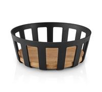 Corbeille à pain NORDIC KITCHEN 24x 9 cm, noir, plastique/bambou, Eva Trio