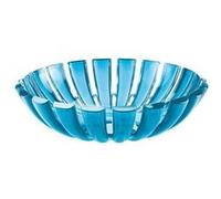 Guzzini Corbeille Dolcevita plastique biosourcé Turquoise 25 x 25 x h 6,5 cm