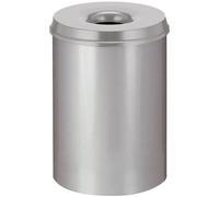 Corbeille à papier anti-feu 30 litres - Gris