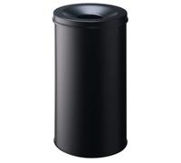 Corbeille à papier anti feu pour professionnels 60 litres - Noir