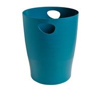 Corbeille à papier bleu canard Ecobin Exacompta gamme Néo Déco