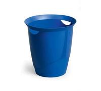 Corbeille à papier design coloré 16 litres - Bleu