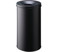 Corbeille à papier anti feu pour professionnels 60 litres - Noir