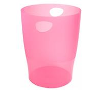 Exacompta Corbeille à papier Ecobin 15 L – Ø 26 cm, H 33,5 cm – Framboise