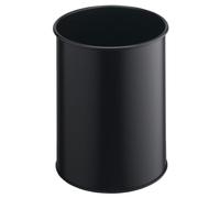 Corbeille à papier élégante et solide Professionnelle 15 litres - Noir