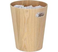 Corbeille à papier en bois ronde de 75 litres, sans couvercle