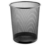 Corbeille à papier en fils métalliques 23 litres - Noir