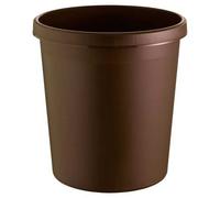 Corbeille à Papier en plastique classique coloré 30 litres - Marron