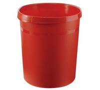 Corbeille à papier GRIP, PP, 18 litres, rouge