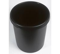 Helit Corbeille à papier en plastique 30 litres Noir