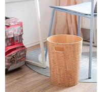 Corbeille à papier moderne en bois, 9 litres, couleur courbe, pour le bureau ou la chambre d'enfant