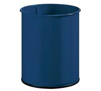 Corbeille à papier Papea - 8l - bleu figuerolles mat - RAL 5001