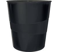 Corbeille à papier Recycle 15l PP noir pack de 6