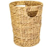 Corbeille à papier, ronde, 25 cm, jonc d'eau, bureau