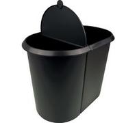 Poubelle double pour tri déchets papiers 29 litres sans couvercle
