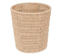 5five Corbeille de bureau KORD – Papier tressé, design naturel D 23,5 x H 25 cm – Beige