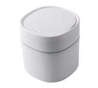 Corbeille de Bureau, Mini Plastique avec Couvercle pour Table Salle à | Design Nordique Couvercle Anti-Odeurs Plastique Durable Réutilisable Compact Cuisine Chambre Rangement Papier