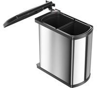 Corbeille de cuisine Hailo, pour montage dans un meuble de 45 cm, corbeille en 2 parties