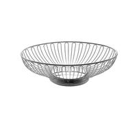Corbeille de fruits Bol à fruits en acier inoxydable, bol à fruits creux, bol à fruits ovale de grande capacité, utilisé for les Fruits, les légumes, le pain, les collations Coupe à fruits pour compto