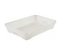 Corbeille de rangement A4 pour bureau et école - Transparent