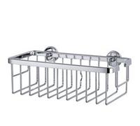 tesa Exxclusiv panier de bain/douche, adhésif, acier inoxydable, design sophistiqué, garanti inoxydable, 55mm x 265mm x 120mm