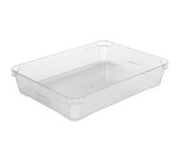 keeeper Corbeille de rangement Mirko A4 empilable pour bureau et école Gris