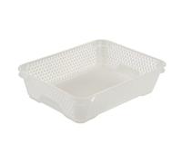 Corbeille de rangement pour bureau Format A5 - Transparent