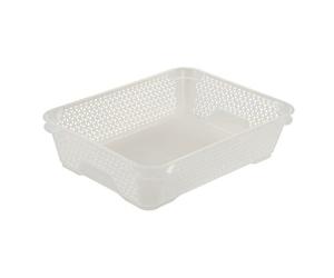 Corbeille de rangement pour bureau Format A5 - Transparent