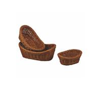 Corbeille de Table Ovale Foncée L 19 à 29 cm Pujadas