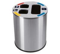 Corbeille de Tri Sélectif 40L 3 compartiments
