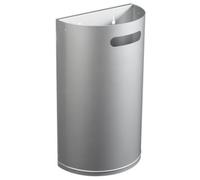 Corbeille décrochable murale Arkea essentiel - 40l - gris métal - RAL 9006