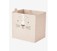 Corbeille en carton pliable Tigre beige TU