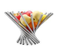 Corbeille fruit inox - 1 Pcs, Panier pliable décorative cuisine table - Argent Aucuneary