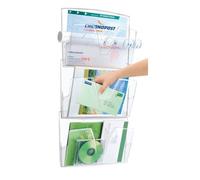 Corbeille Murale 3 Cases Cristal