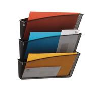 Corbeille Murale Metal Mesh Noir - Set De 3