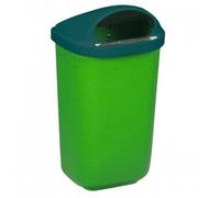 Corbeille Murale Xerios 50l Verte Collecte De Déchets Murale Robuste Et Discrète - Générique