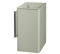 Corbeille pivotante rectangulaire murale Tourny - 27l - gris manganèse