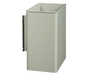 Corbeille pivotante rectangulaire murale Tourny - 27l - gris manganèse