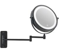 Corby Winchester Miroir grossissant Mural Lumineux LED, Double Face 1x/5x avec arrêt Automatique après 4 Minutes, Noir