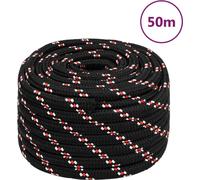 Corde à bateau style élégant noir 20 mm 50 m polypropylène - Jardin & Bricolage Hommie1234996 1parcel