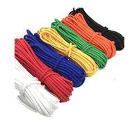 Corde A Linge Corde en Nylon tressée à la Main, Corde en macramé for Chaussures, Corde de Sac, Bricolage, Artisanat, Fabrication de Bijoux, paracorde, lanière de Bracelet(Red,10m 4mm)