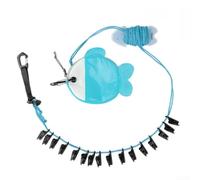 Corde à linge réglable 3.5-7M avec 16 pinces Corde à linge réglable | Longueur flexible 3.5-7m, 16 pinces solides, idéal , à , randonnée, compact(Blue+boards)