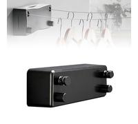 Corde à Linge Rétractable Murale Intérieur et Extérieur, 2 x 5.2m | Fil a Linge Retractable Étendoir Linge Acier Inoxydable 304, Corde A Linge Extérieur 30kg Gain de Place