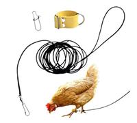 Corde à Poule Sangle de Promenade à Traction réglable avec Passants pour | Kit de corde pour poules oies paons volaille de basse-cour et dressage en plein air
